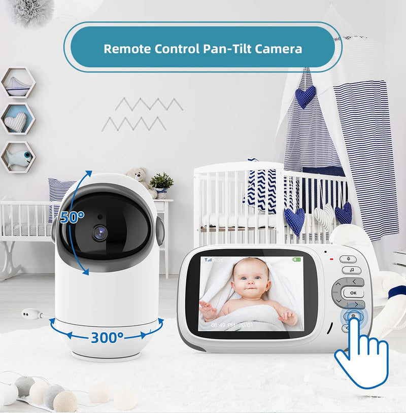 Babá eletrônica Vb801 Baby Monitor com 3.2 In Lcd