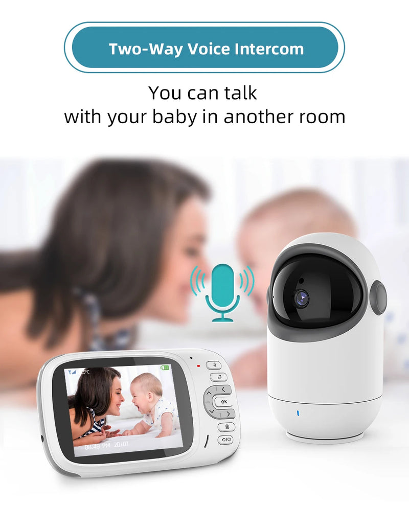 Babá eletrônica Vb801 Baby Monitor com 3.2 In Lcd