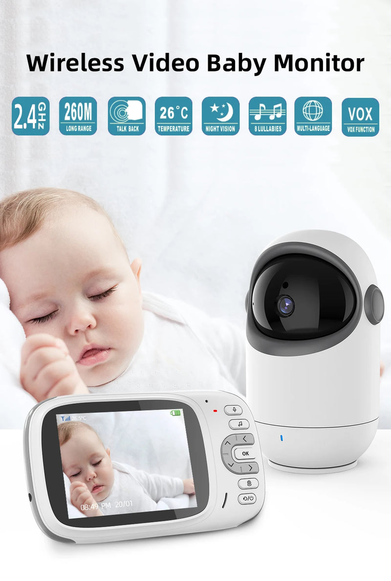 Babá eletrônica Vb801 Baby Monitor com 3.2 In Lcd